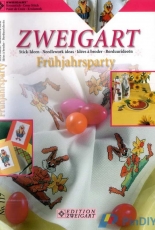 Zweigart-N°117-Frühlingsparty /Springparty by Beate Schmitz /multilingual