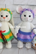 Sunnysmile Toys - Svetlana Kholmanskikh - Spring Bunny and Mouse - Russian - Free