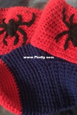 Spider-Man slipper booties
