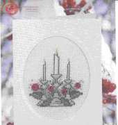 Permin 17-9235 - Candles Christmas Card