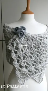Luz Patterns - Luz Mendoza - Summer Evening wrap crochet pattern (145) Flowers