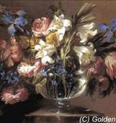 Golden Kite GK 2100 - Kristallvase mit Blumen
