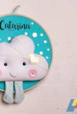 Eduk, Decoração para bebês: quadro maternidade em bastidor 2 Felt: Babies' decoration: frame maternity 2 by Débora Radtke, Felt, Portugues