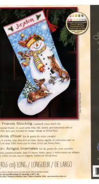 Dimensions 70-08963 Winter Friends Stocking XSD