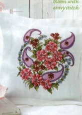 Floral Delight Cushion from Cross Stitch Crazy 165