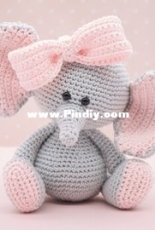 The Little Hook Crochet - Little Aqua Girl - Bubbles and Bongo - Erinna Lee - Ellie the Elephant