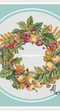 Wreath with Apples by Anna Petunova