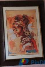African girl from Lanarte.  One of my favorite embroideries