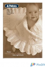 Patons-Book 2105-Heirloom Collection-Baby Rugs and Shawls