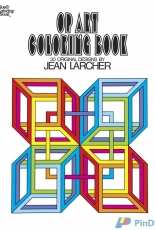 Op Art Coloring Book by Jean Larcher - Dover Coloring Book - 1975