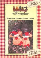 L'Ape Pazza-Presina e manopola con renne/Italian