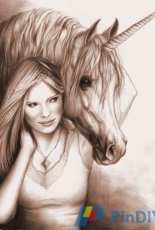 Girl with a unicorn By Yushchuk/Mully
