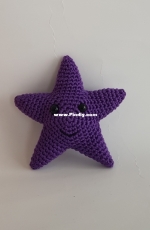 Starfish in purple