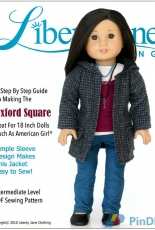 Liberty Jane Clothing-Oxford Square Coat for 18"inch Dolls