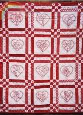 Alex Anderson Quilt-12 Days of Christmas Redwork