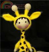 Denizas Toys Joys - Tatyana Korobkova - Tanoshi Series - Crocheted Small Giraffe Doll