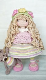 Embroide Design - Irina Sergeevna Kostina - Doll Crochet April - Portuguese - Translated