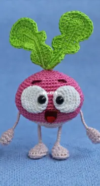 Crochet fantasy - Galina Pisarenko - Funny little radish - English, German and Dutch - Free