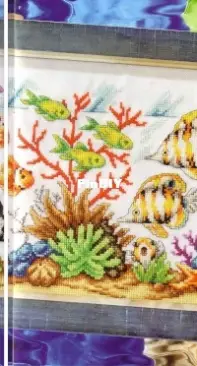 Under Water Wonder Tropical Aquarium by Susan Bates from Cross Stitch Gold 49 PCS