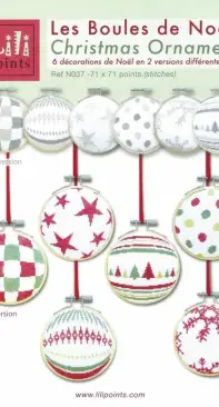 Lili Points - N037 - Les Boules de Noel 1 - Christmas Ornaments