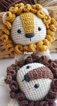 Fairy Toys by Inna Chi - Inna Chi Hm - Inna Chibinova / Chybinova - Lion rattle - Mordedor León - Spanish