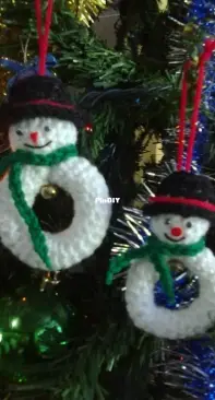 Snowman tree ornament