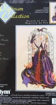Janlynn 122-26 Wizard of Fire / Black Swan Designs BS-28 Wizard of Fire
