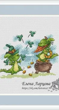 Whelps (Dragons) Day of St. Patrick by Elena Lartsova
