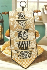 Coffee Cup Bell Pull from Cross Stitch and Needlework Spring 2016