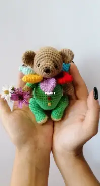 Cute Dream Toys Design - Babaika zaika - Alexandra Razinkova - Flower Bear