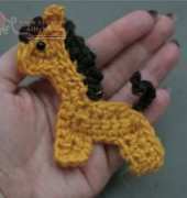 crochet pattern giraf applique