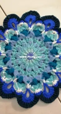Crochet Peacock Mandala