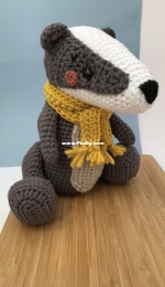 Lex in stitches - Badger - made by me