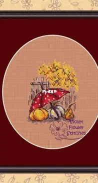 Autumn Umbrella by Violet Flower Stitches  - Free
