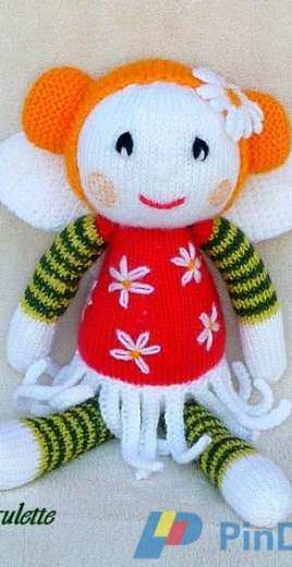 Marguerite flower fairy doll