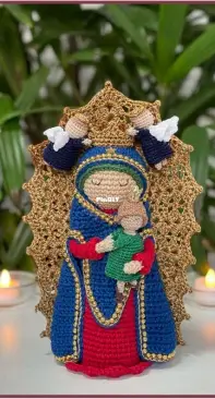 Crochê by Lo - Lorena - Our Lady of Perpetual Helps Outfit - Vestes de Nossa Senhora do Perpétuo Socorro - Portuguese