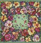 Riolis 1234 - Floral Pillow (Petunias)