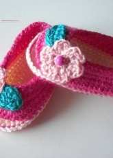 Baby shoes-peekaboo baby shoes-Yarn Blosson Boutique