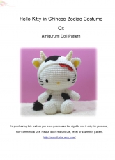 Furinn-Hello Kitty in Chinese Zodiac Costume-Ox