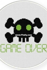 Daily Cross Stitch - Game Over