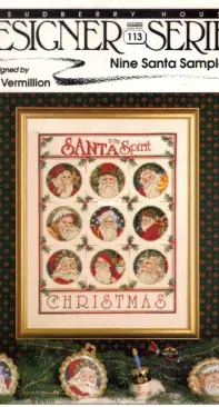 Sudberry House Designer Series 113 - Nine Santa Sampler by Donna Vermillion Giampa PCS