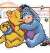 Vervaco 19.005 Pooh and eeyore pcs
