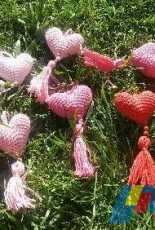 Hearts key rings