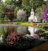 Levron - Church at Lake