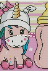 Alionca - Cute, Feeding, Cartoon, Bottle, Unicorn Vector