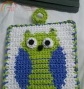 Intarsia Technique Owl - Crochet