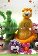 Sanis-Fitzereien - Sandra Schlehahn -  Snail and the Pommelis - German