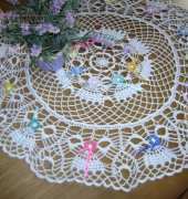 thistledown doily-Priscilla doilies to crochet, knit and tat 111-Coats and Clark