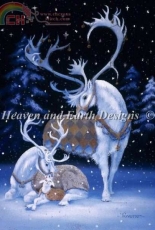 HAE White Reindeer Family - Bridget Tavener