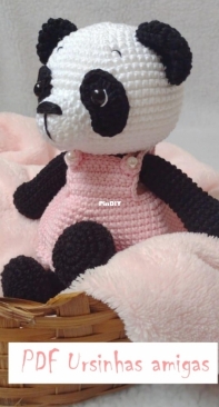 Pompom Crochê - Mari - Friends Bears - Ursinhas Amigas Lia e Lilica - Portuguese